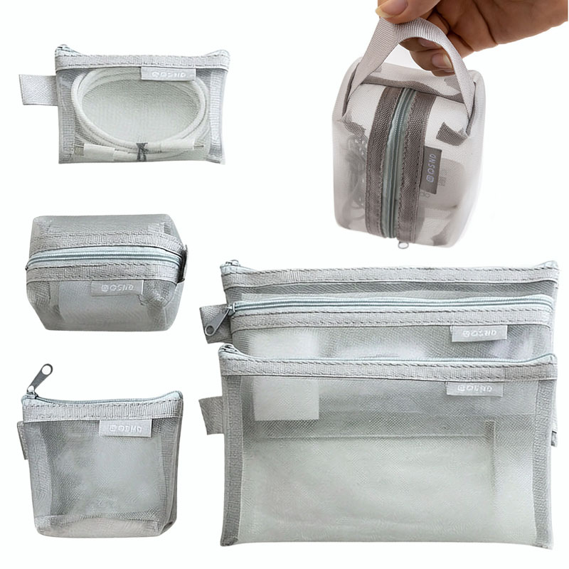 Gray Mesh Organizer Bags – for - đánh giá và giá Tech Accessories Case